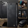 CASEME For iPhone 17 Pro Case RFID Blocking Wallet Calf Texture Vegan Leather Flip Cover