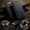 CASEME For iPhone 17 Pro Max Case RFID Blocking Wallet Calf Texture Vegan Leather Flip Cover