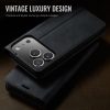 CASEME For iPhone 17 Pro Max Case RFID Blocking Wallet Calf Texture Vegan Leather Flip Cover