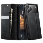 CASEME For iPhone 17 Pro Max Case RFID Blocking Wallet Calf Texture Vegan Leather Flip Cover