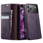 CASEME For iPhone 17 Pro Max Case RFID Blocking Wallet Calf Texture Vegan Leather Flip Cover