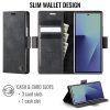 CASEME For Samsung Galaxy Z Fold7 Case RFID Blocking Wallet Calf Texture Vegan Leather Flip Cover