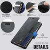 CASEME For Samsung Galaxy Z Fold7 Case RFID Blocking Wallet Calf Texture Vegan Leather Flip Cover