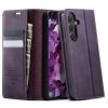 6601178057A-1 CASEME For Samsung Galaxy S25 FE Case RFID Blocking Wallet Calf Texture Vegan Leather Flip Cover