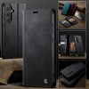 6601178057B-4 CASEME For Samsung Galaxy S25 FE Case RFID Blocking Wallet Calf Texture Vegan Leather Flip Cover