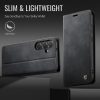 6601178057B-7 CASEME For Samsung Galaxy S25 FE Case RFID Blocking Wallet Calf Texture Vegan Leather Flip Cover