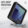 CASEME For Samsung Galaxy Z Flip7 Case RFID Blocking Wallet Calf Texture Vegan Leather Flip Cover