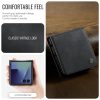 CASEME For Samsung Galaxy Z Flip7 Case RFID Blocking Wallet Calf Texture Vegan Leather Flip Cover