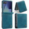 CASEME For Samsung Galaxy Z Flip7 Case RFID Blocking Wallet Calf Texture Vegan Leather Flip Cover
