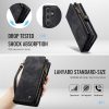 6601178890B-8 CASEME For Samsung Galaxy S25 FE Case 2-in-1 Detachable Magnetic Zipper Wallet Vegan Leather Flip Cover