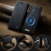 6601178896A-10 CASEME Samsung Galaxy S25 FE Case 2-in-1 Magnetic Detachable Wallet Vegan Leather Flip Cover