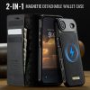 CASEME iPhone Air Case 2-in-1 Detachable Wallet Vegan Leather Flip Cover - Compatible with MagSafe