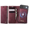 CASEME iPhone Air Case 2-in-1 Detachable Wallet Vegan Leather Flip Cover - Compatible with MagSafe