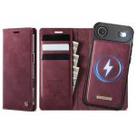 CASEME iPhone Air Case 2-in-1 Detachable Wallet Vegan Leather Flip Cover - Compatible with MagSafe