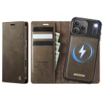 CASEME iPhone 17 Pro Max Case 2-in-1 Detachable Wallet Vegan Leather Flip Cover - Compatible with MagSafe