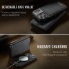 CASEME iPhone 17 Pro Max Case 2-in-1 Detachable Wallet Vegan Leather Flip Cover - Compatible with MagSafe