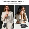 CASEME For iPhone Air Case 2-in-1 Detachable Magnetic Zipper Wallet Vegan Leather Flip Cover
