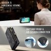 CASEME For iPhone Air Case 2-in-1 Detachable Magnetic Zipper Wallet Vegan Leather Flip Cover