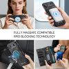 CASEME For iPhone Air Case 2-in-1 Detachable Magnetic Zipper Wallet Vegan Leather Flip Cover
