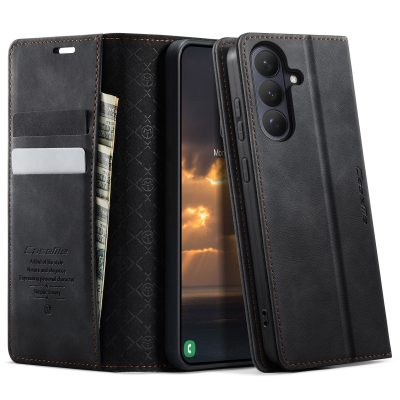 6601199199B-1 CASEME For Samsung Galaxy S26+ Case RFID Blocking Wallet Calf Texture Vegan Leather Flip Cover