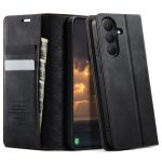 CASEME For Samsung Galaxy S26 Case RFID Blocking Wallet Calf Texture Vegan Leather Flip Cover