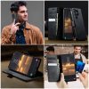 CASEME For Samsung Galaxy S26 Ultra Case RFID Blocking Wallet Calf Texture Vegan Leather Flip Cover