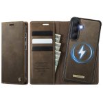CASEME Samsung Galaxy S26 Case 2-in-1 Magnetic Detachable Wallet Vegan Leather Flip Cover