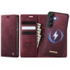 6601201987C-1 CASEME Samsung Galaxy S26 Case 2-in-1 Magnetic Detachable Wallet Vegan Leather Flip Cover