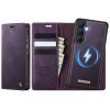 6601201987E-1 CASEME Samsung Galaxy S26 Case 2-in-1 Magnetic Detachable Wallet Vegan Leather Flip Cover