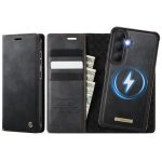 CASEME Samsung Galaxy S26+ Case 2-in-1 Magnetic Detachable Wallet Vegan Leather Flip Cover