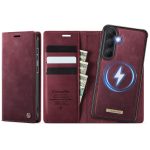 CASEME Samsung Galaxy S26+ Case 2-in-1 Magnetic Detachable Wallet Vegan Leather Flip Cover