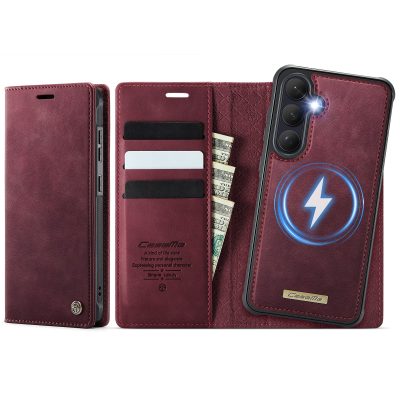 6601201988C-1 CASEME Samsung Galaxy S26+ Case 2-in-1 Magnetic Detachable Wallet Vegan Leather Flip Cover
