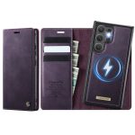 CASEME Samsung Galaxy S26 Ultra Case 2-in-1 Magnetic Detachable Wallet Vegan Leather Flip Cover