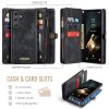 6601202015B-3 CASEME For Samsung Galaxy S26+ Case 2-in-1 Detachable Magnetic Zipper Wallet Vegan Leather Flip Cover