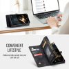 6601202015B-7 CASEME For Samsung Galaxy S26+ Case 2-in-1 Detachable Magnetic Zipper Wallet Vegan Leather Flip Cover