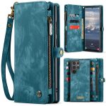 CASEME For Samsung Galaxy S26 Ultra Case 2-in-1 Detachable Magnetic Zipper Wallet Vegan Leather Flip Cover
