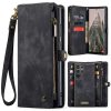 6601202017B-1 CASEME For Samsung Galaxy S26 Ultra Case 2-in-1 Detachable Magnetic Zipper Wallet Vegan Leather Flip Cover