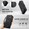 6601202017B-4 CASEME For Samsung Galaxy S26 Ultra Case 2-in-1 Detachable Magnetic Zipper Wallet Vegan Leather Flip Cover