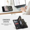 6601202017B-7 CASEME For Samsung Galaxy S26 Ultra Case 2-in-1 Detachable Magnetic Zipper Wallet Vegan Leather Flip Cover