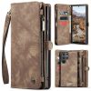 6601202017D-1 CASEME For Samsung Galaxy S26 Ultra Case 2-in-1 Detachable Magnetic Zipper Wallet Vegan Leather Flip Cover