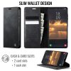 6601202957A-2 CASEME For Samsung Galaxy A37 Case RFID Blocking Wallet Calf Texture Vegan Leather Flip Cover