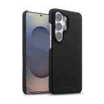 MELKCO For Samsung Galaxy S26 Ultra Case Genuine Cow Leather PC Phone Cover Magnetic Case