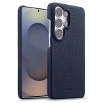 MELKCO For Samsung Galaxy S26 Ultra Case Genuine Cow Leather PC Phone Cover Magnetic Case