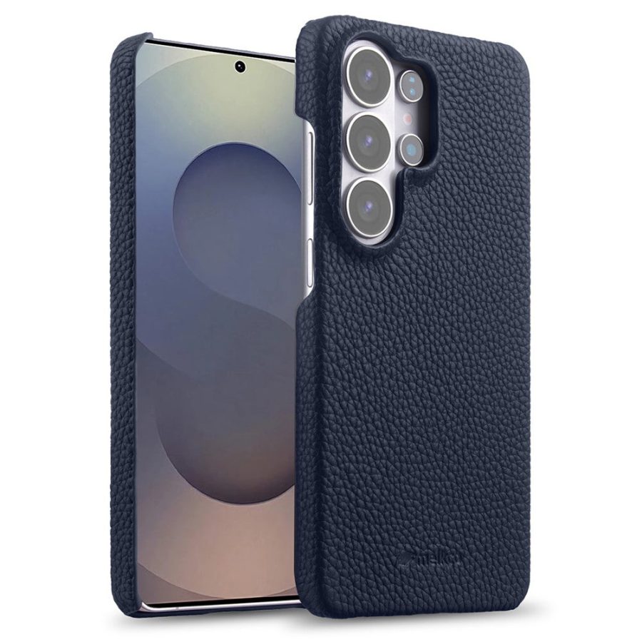 6601205461B-1 MELKCO For Samsung Galaxy S26 Ultra Case Genuine Cow Leather PC Phone Cover Magnetic Case