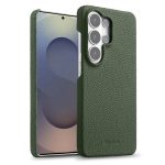 MELKCO For Samsung Galaxy S26 Ultra Case Genuine Cow Leather PC Phone Cover Magnetic Case