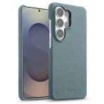 MELKCO For Samsung Galaxy S26 Ultra Case Genuine Cow Leather PC Phone Cover Magnetic Case