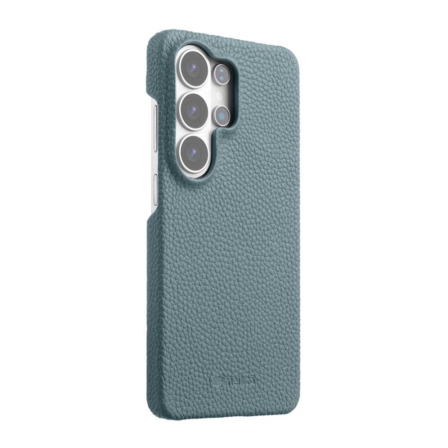 6601205461E-2 MELKCO For Samsung Galaxy S26 Ultra Case Genuine Cow Leather PC Phone Cover Magnetic Case