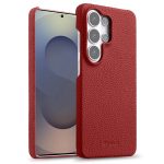 MELKCO For Samsung Galaxy S26 Ultra Case Genuine Cow Leather PC Phone Cover Magnetic Case