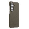 MELKCO For Samsung Galaxy S26 Case Genuine Cow Leather PC Phone Cover Magnetic Case