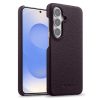 MELKCO For Samsung Galaxy S26 Case Genuine Cow Leather PC Phone Cover Magnetic Case